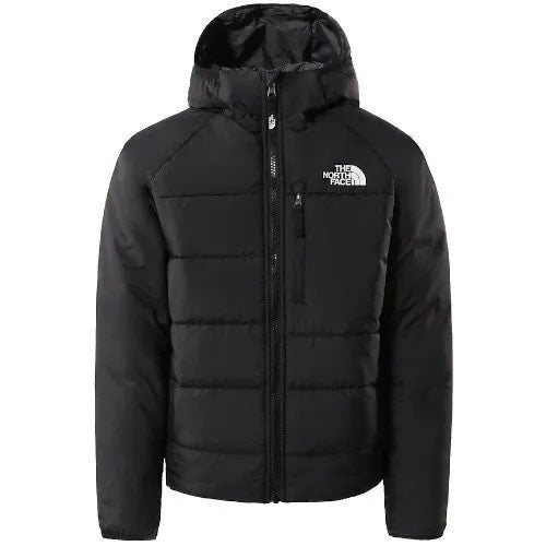 Giubbino Double-Face con Cappuccio. Chiusura e Tasca a Zip. Logo