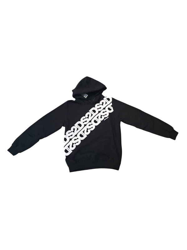 Felpa con cappuccio e scritta grande