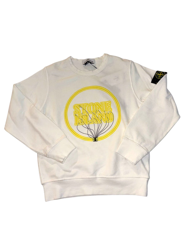Felpa girocollo con logo grande