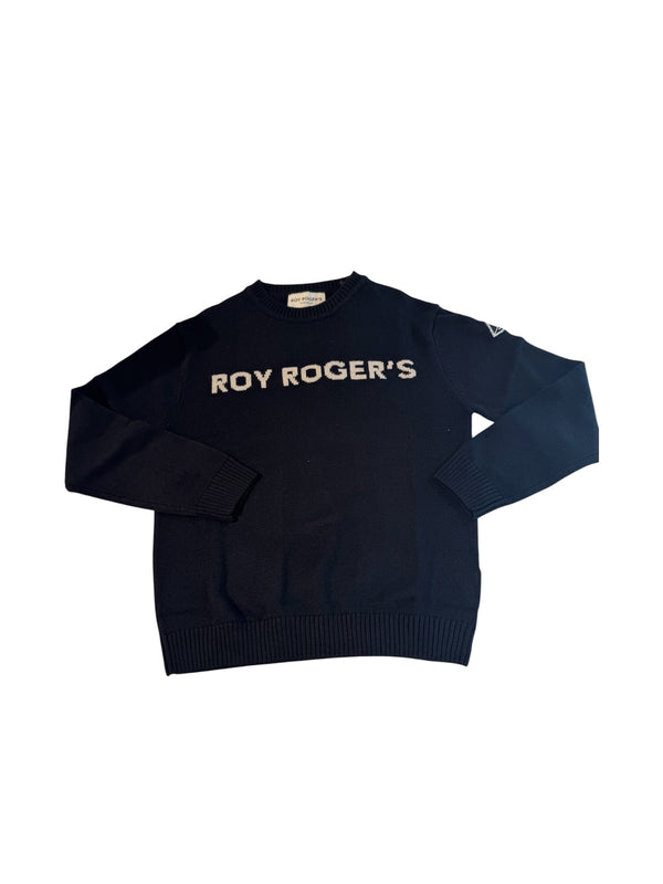 Maglione tinta unita con logo