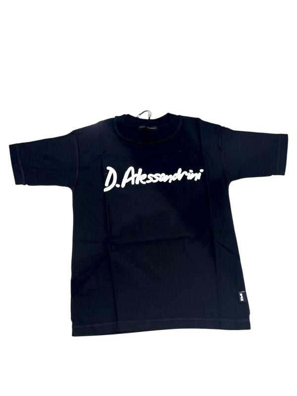 T-shirt mezza manica di cotone con scritta