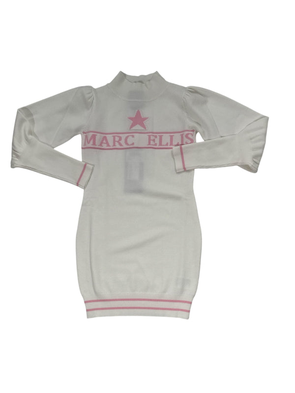 Abito in maglia con logo