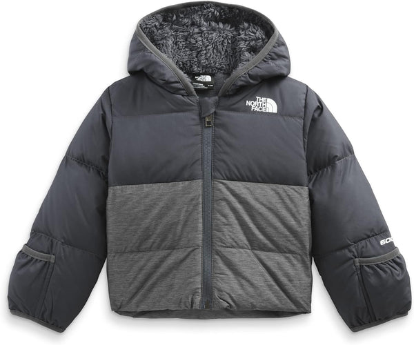 Giubbino con Cappuccio Foderato in Pile. Cerniera. Logo