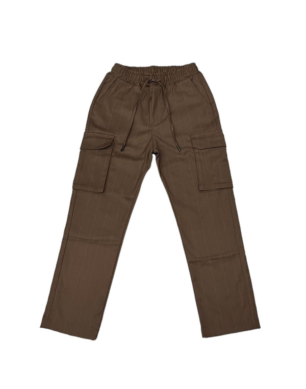 PANTALONE CARGO CON ELASTICO IN VITA