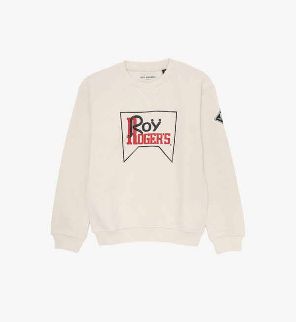 Felpa girocollo con stampa