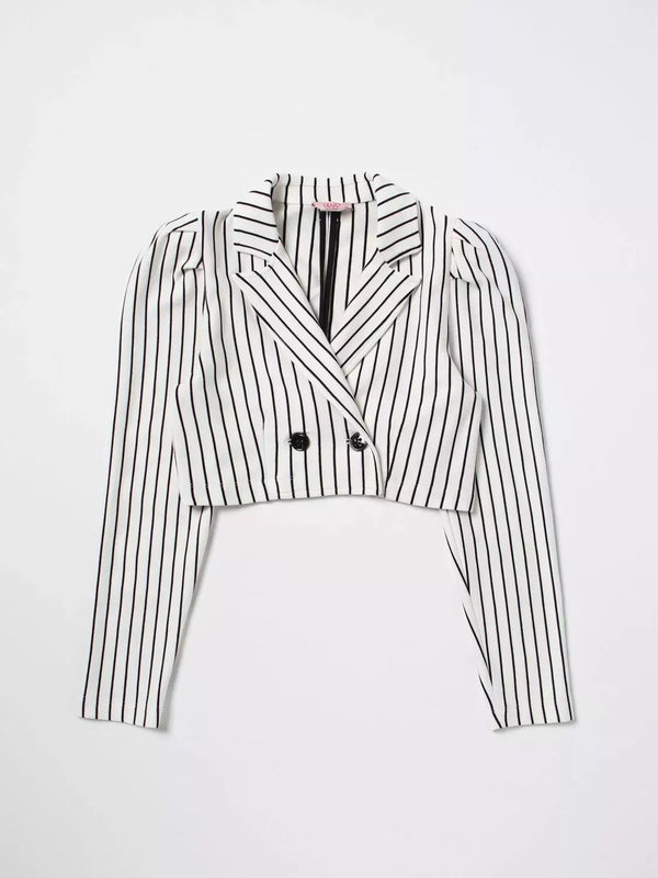 Giacca cropped con righe