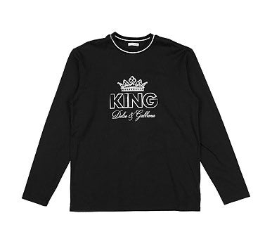 T-shirt Manica Lunga, Stampa KING