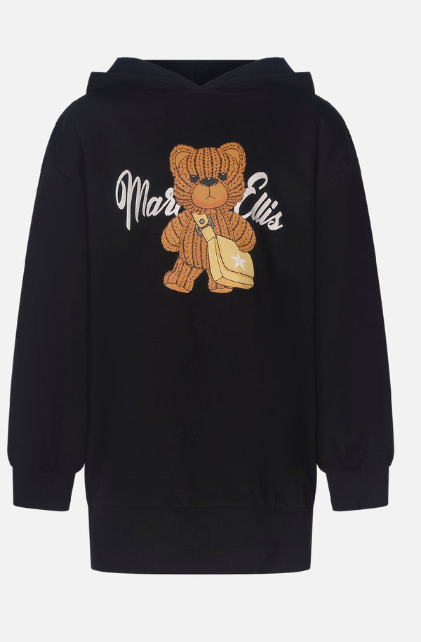 Abito in felpa con cappuccio