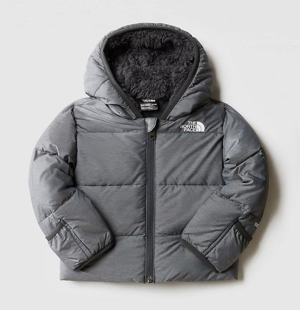 Giubbino con Cappuccio  Foderato in Pile. Cerniera. Logo