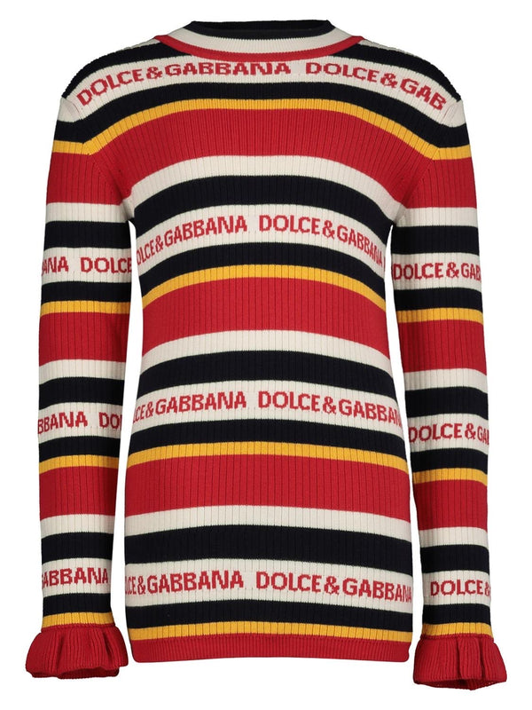 Abito a Righe Multicolore