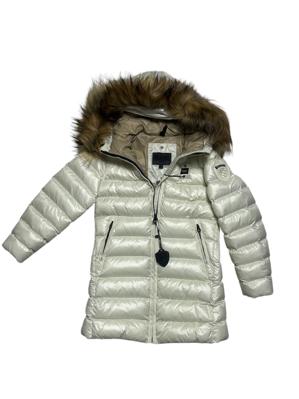Giubbino lungo imbottito con pelliccia staccabile