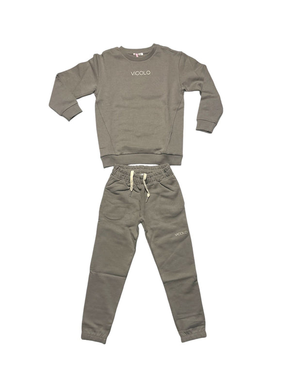 Completo Tuta: Felpa girocollo e pantalone con elastico