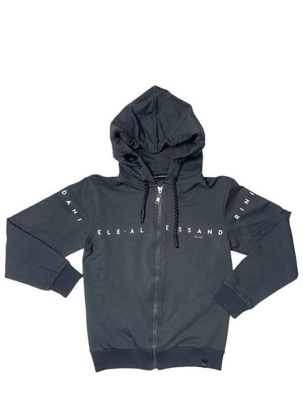 Felpa con cappuccio e zip