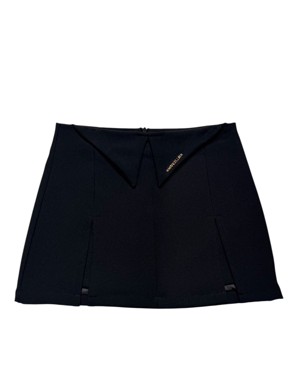 Mini gonna con spacco e zip