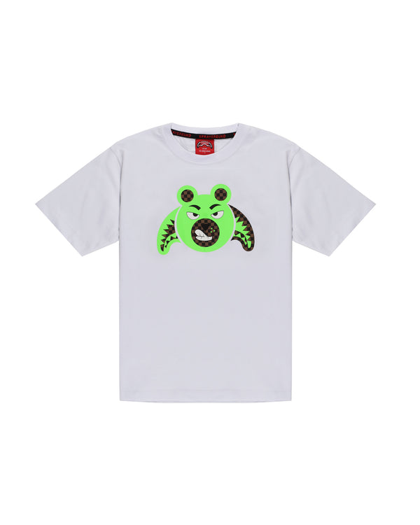 Shirt mezza manica di cotone con logo grande