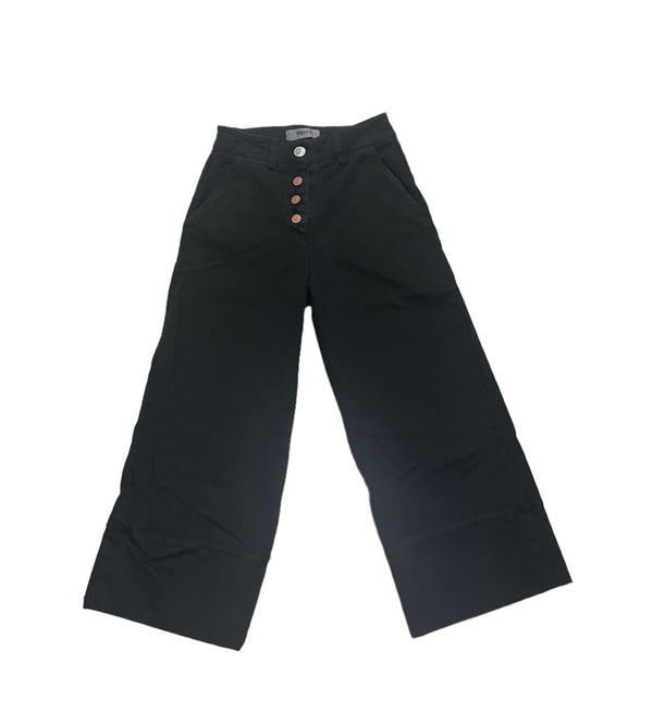 Pantalone Jeans a Palazzo, Chiusura con Bottoni