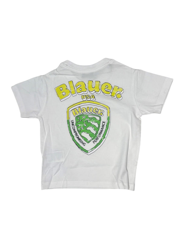 T-shirt tinta unita con logo