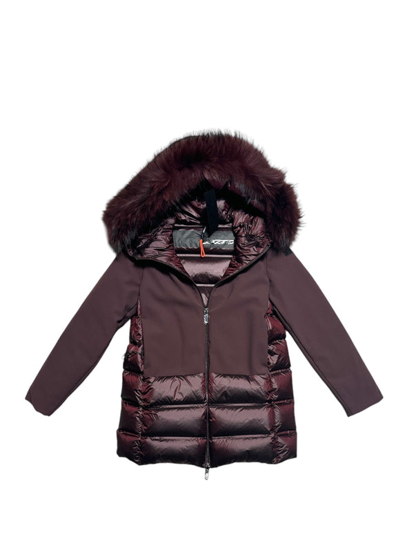 Giubbino con Cappuccio Pelliccia Winter Hybrid Parka Fur Girl