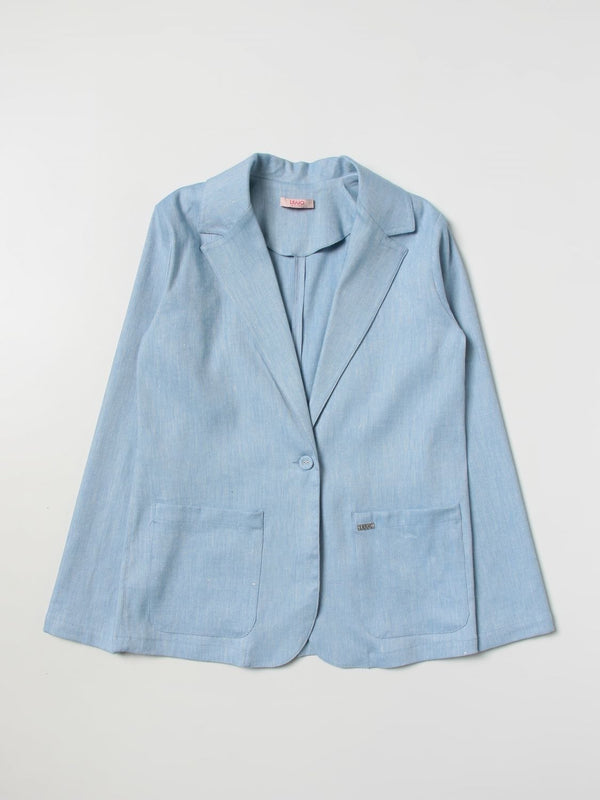 Blazer con bottone e tasche