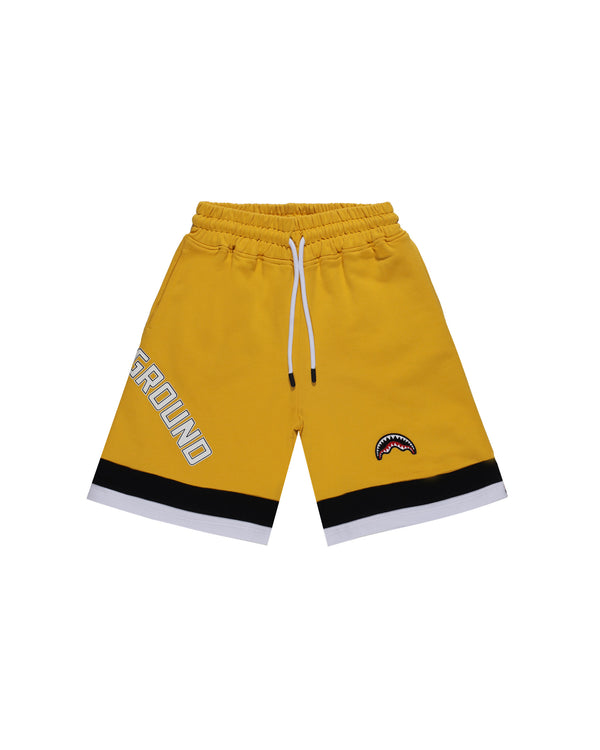 Short di felpa con scritta