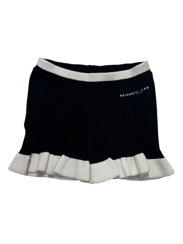 Short in lana con voilant