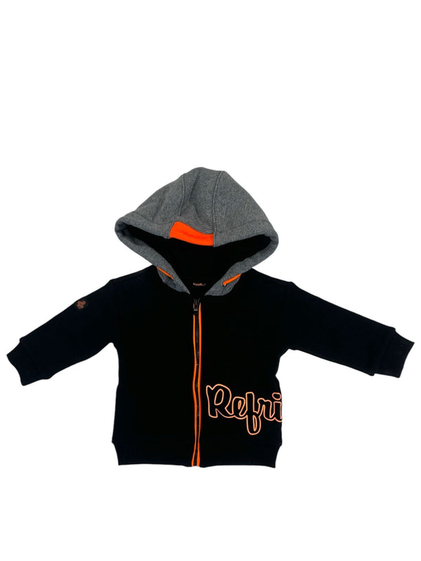 Felpa full zip con cappuccio