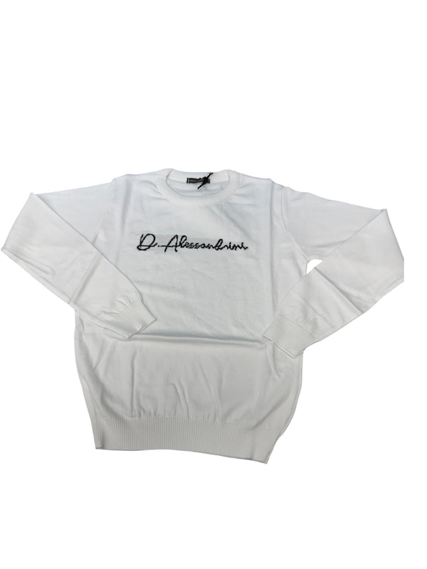 Maglioncino tinta unita con  logo