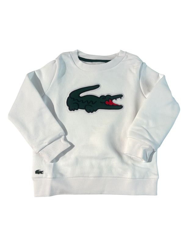 Felpa girocollo  con coccodrillo grande