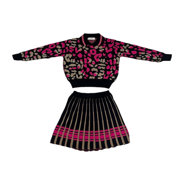 Maglia con Colletto Fantasia