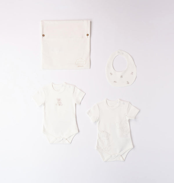 Tutine di cotone con bavetto