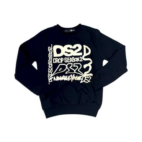 Felpa girocollo con scritta