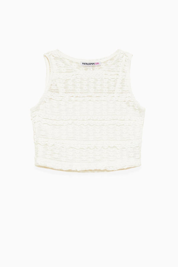 Maglia giromanica con top