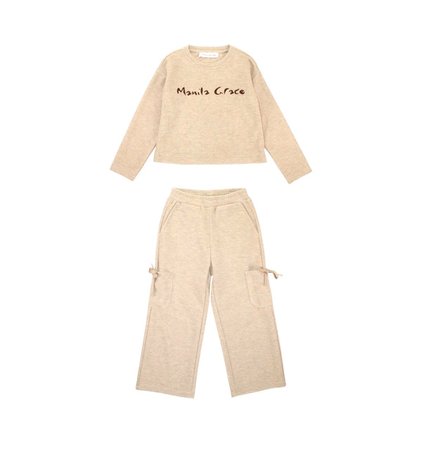 Completo pantalone e felpa girocollo