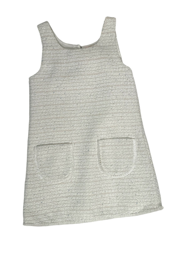 Abito giromanica con taschine e bottone