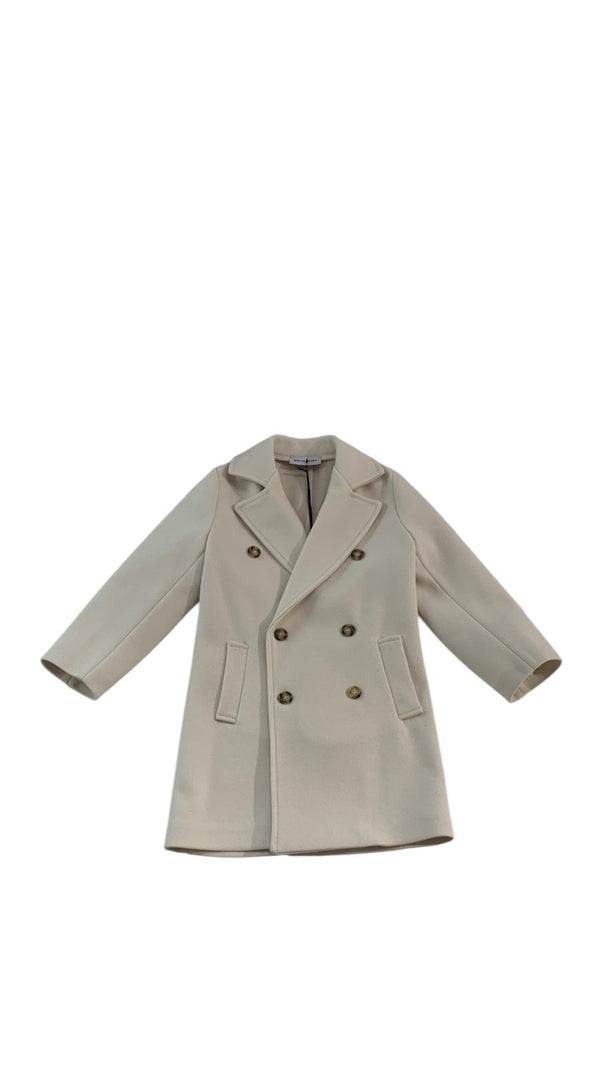 Cappotto doppio bottone tinta unita