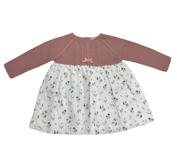 Abito Combinato Fantasia con Fiocchi