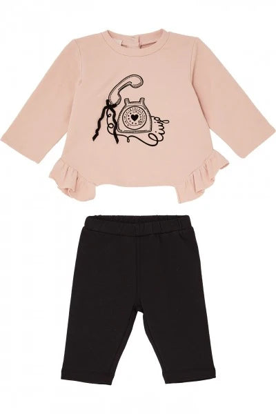 Completi leggins e felpa con brillantini