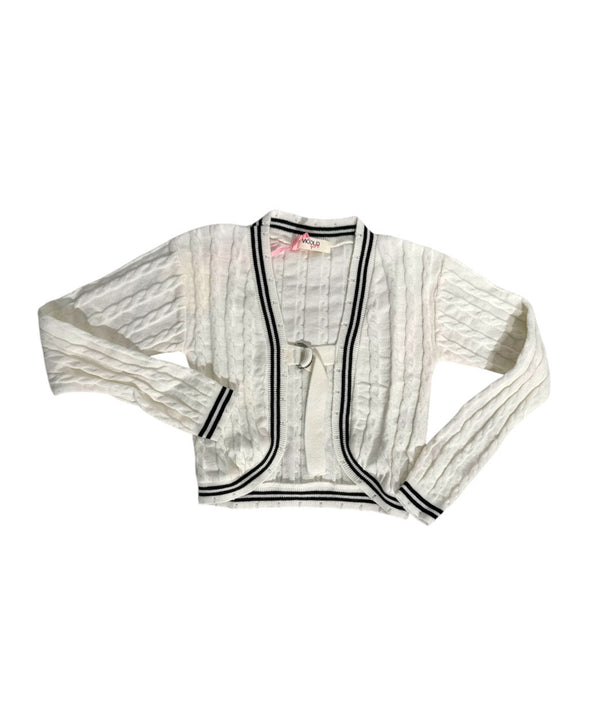 Cardigan intrecciato