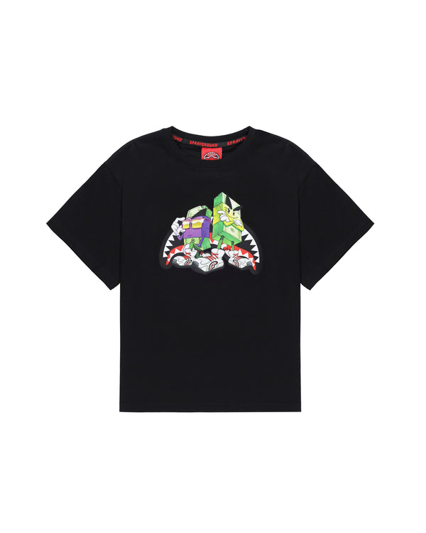 Shirt mezza manica di cotone con disegno grande