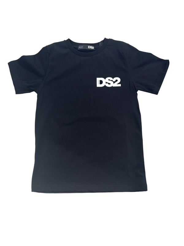 T-shirt mezza manica di cotone con logo piccolo laterale