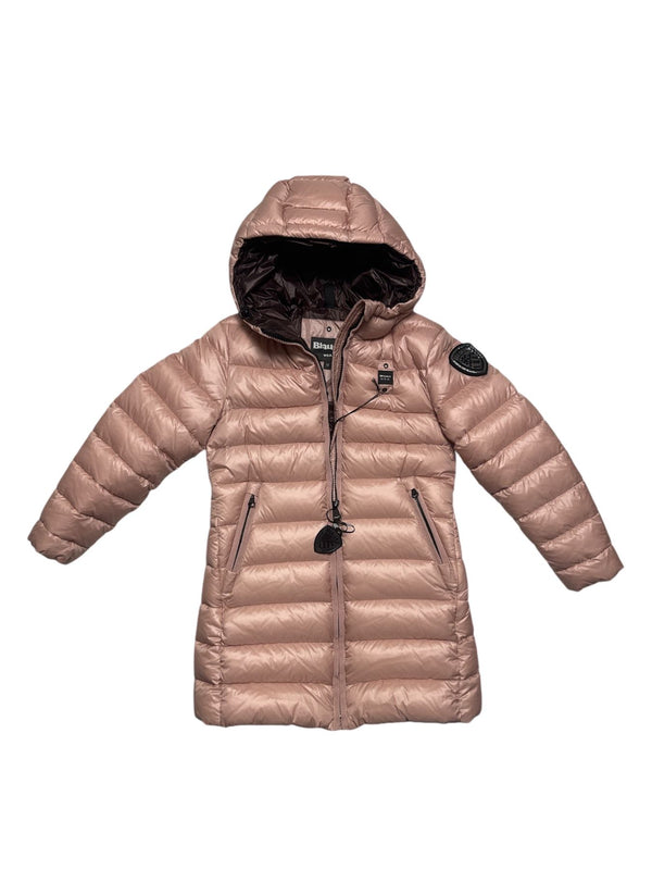 Giubbino lungo imbottito con cappuccio