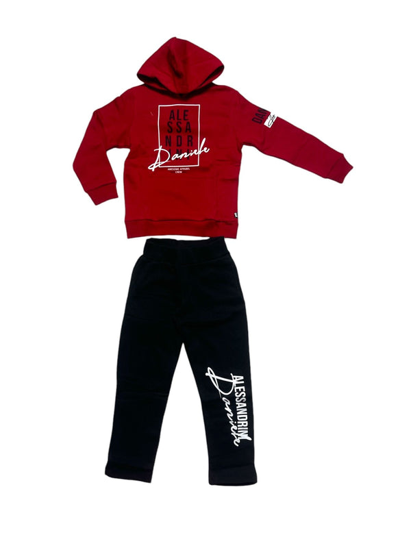 Completo tuta : felpa con cappuccio e pantalone