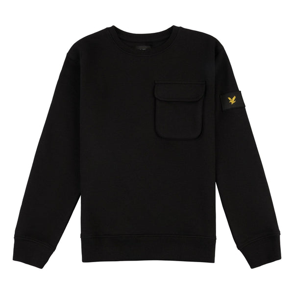 Felpa girocollo con tasca