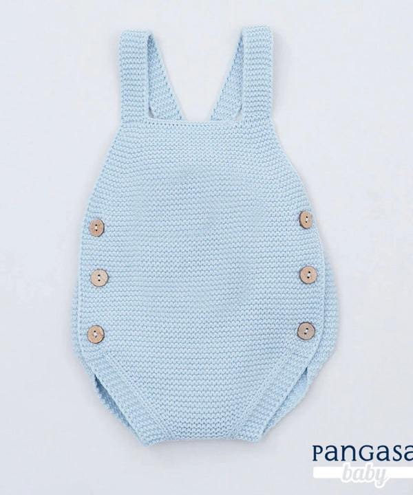 Pagliaccetto in Filo Cotone, Chiusura con Bottoncini su Bretelle sul Davanti