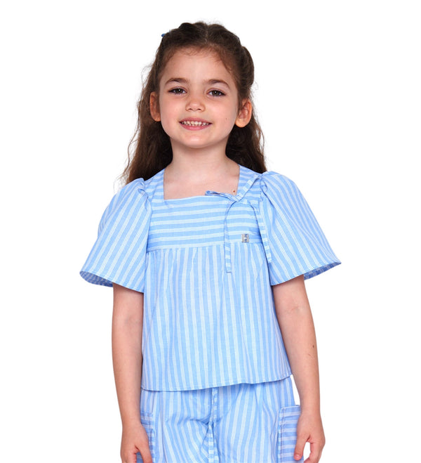 Camicia a righe di cotone