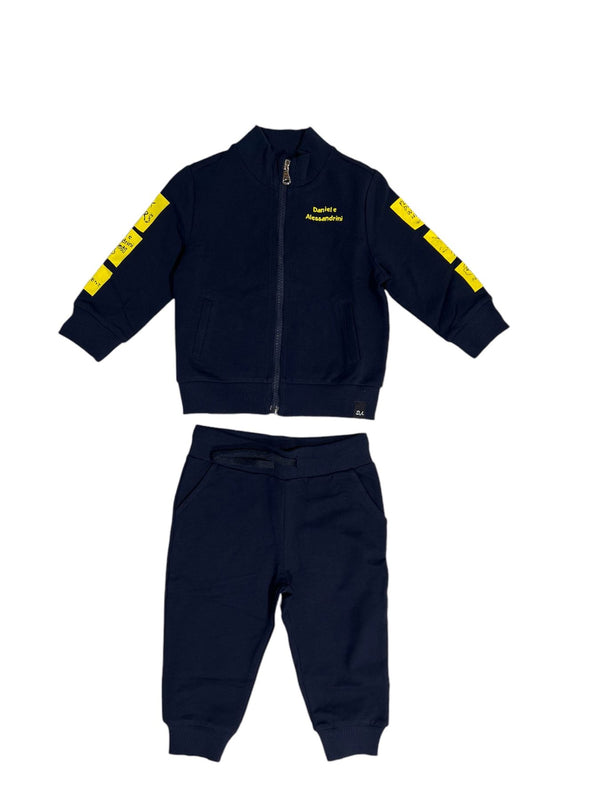 Completo felpa con zip e pantalone