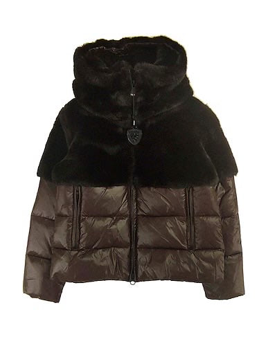 Giubbino corto imbottito metà pelliccia