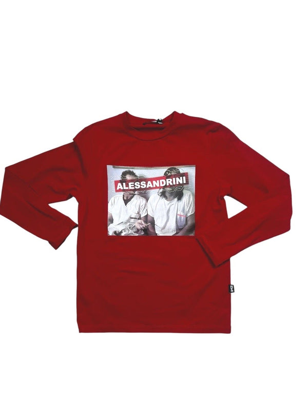 T-shirt maniche lunghe con stampa