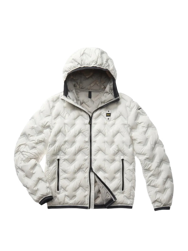 PIER JUNIOR - Giubbino imbottito con cappuccio in piuma d'oca