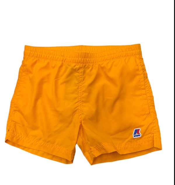 Costume a pantaloncino tinta unita con logo